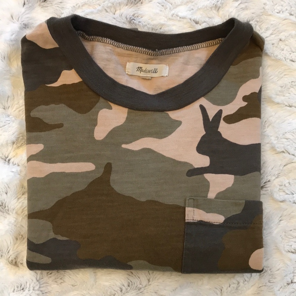 Madewell camouflage tee Size S